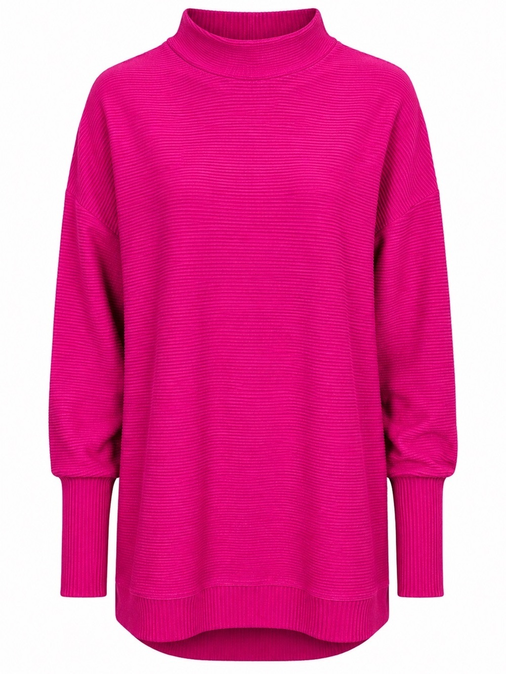 Tribal Jeans Hot Pink Ribbed Tunic Sweater XS NWT